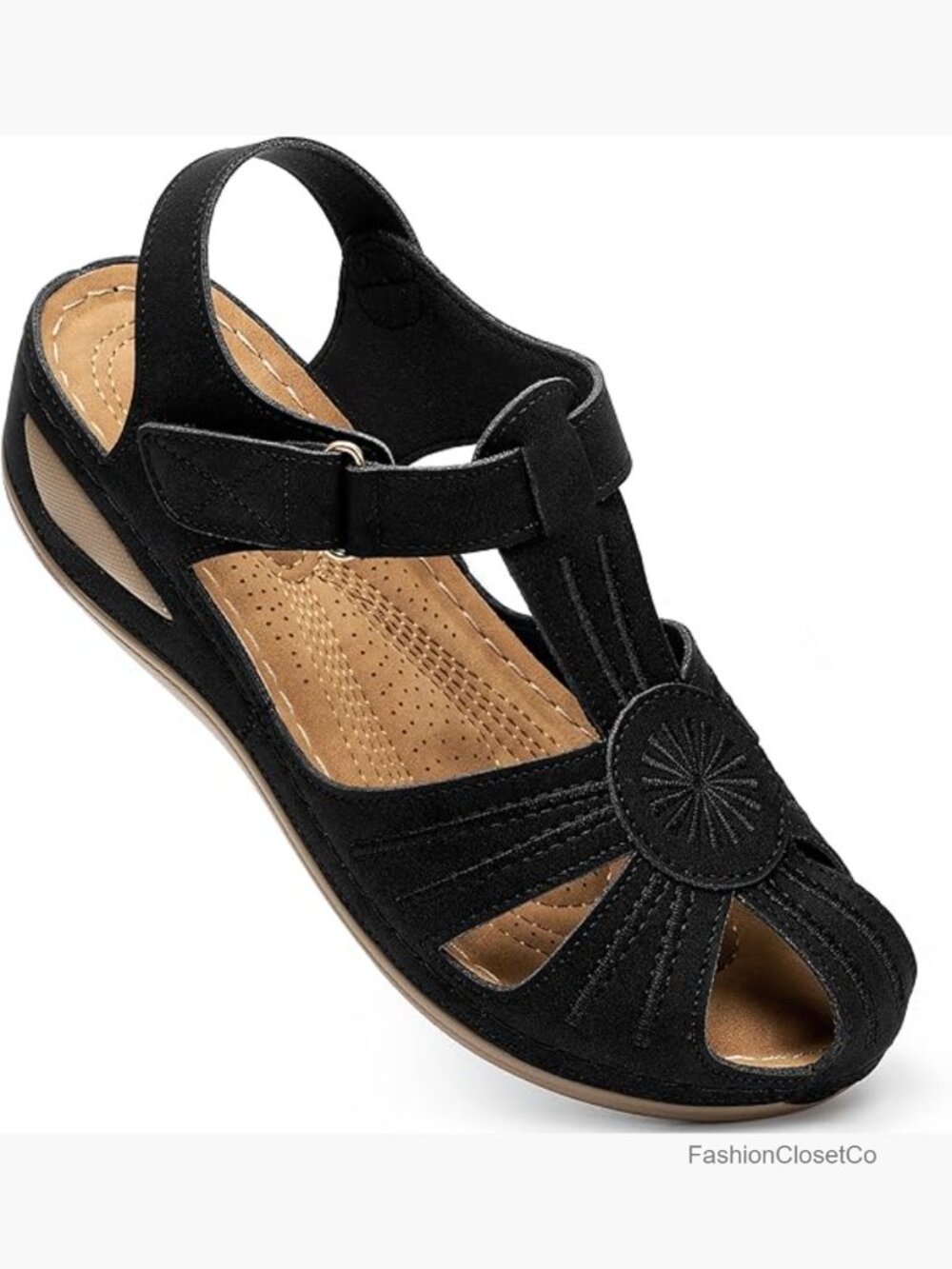 Closed Toe Wedge Sandals: Comfortable Platform Sandals for Women